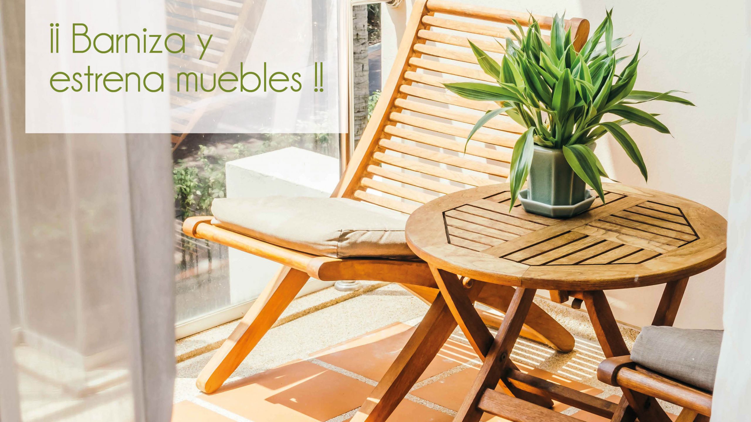 Barnizar muebles de exterior